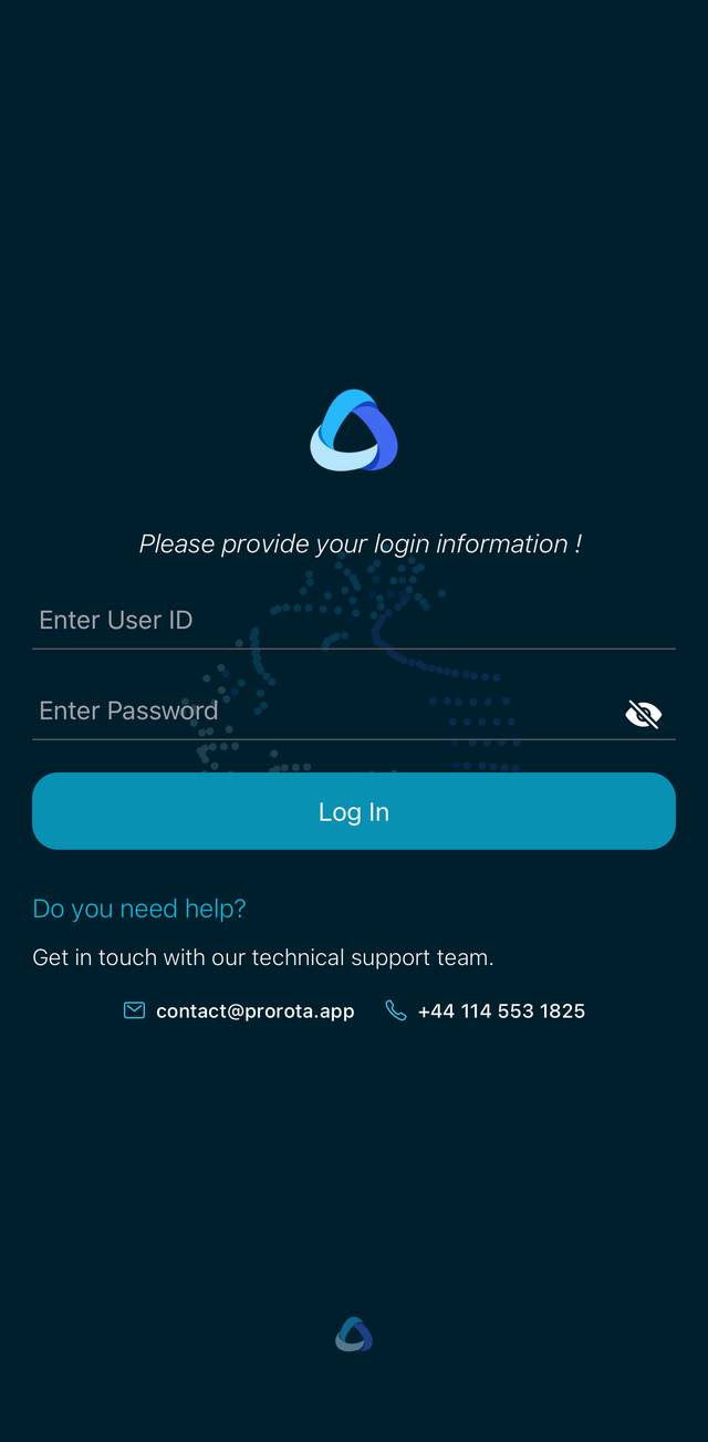 ProRota App Login